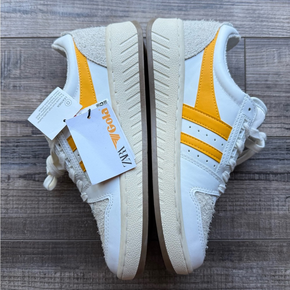 Gola For ZARA White and Yellow Grandslam Casual Sneakers - Picture 6 of 9